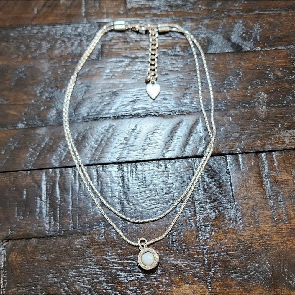 Brighton pearl like circle jeweled necklace